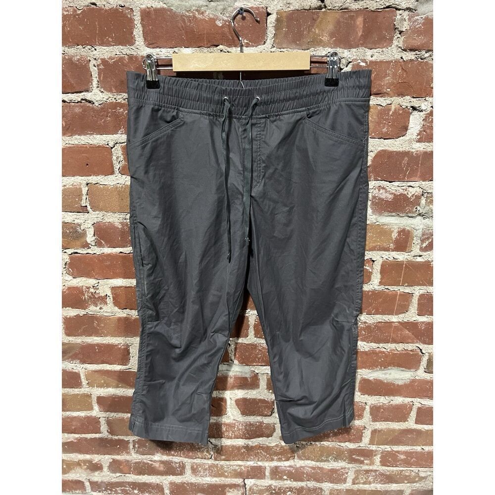Eddie Bauer Travex Womens Gray Capri Outdoor Pull On Pants Size 10